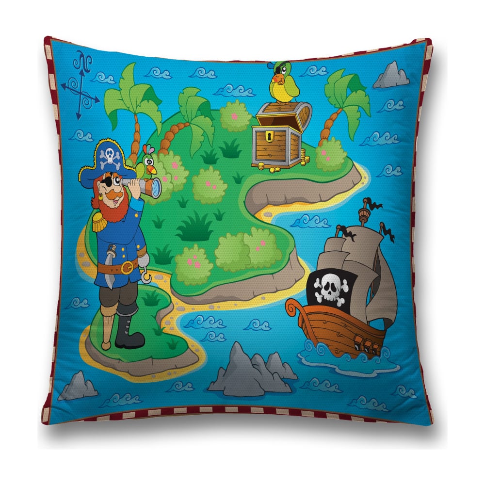 Изображение товара Декоративная наволочка JoyArty sl_19198 45х45 с молнией синий зеленый