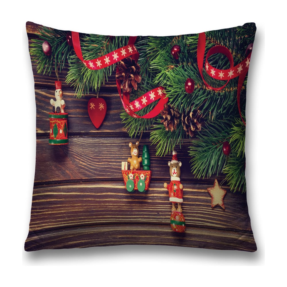 Изображение товара Декоративная наволочка JoyArty sl_20068 45х45 см коричневая и красная