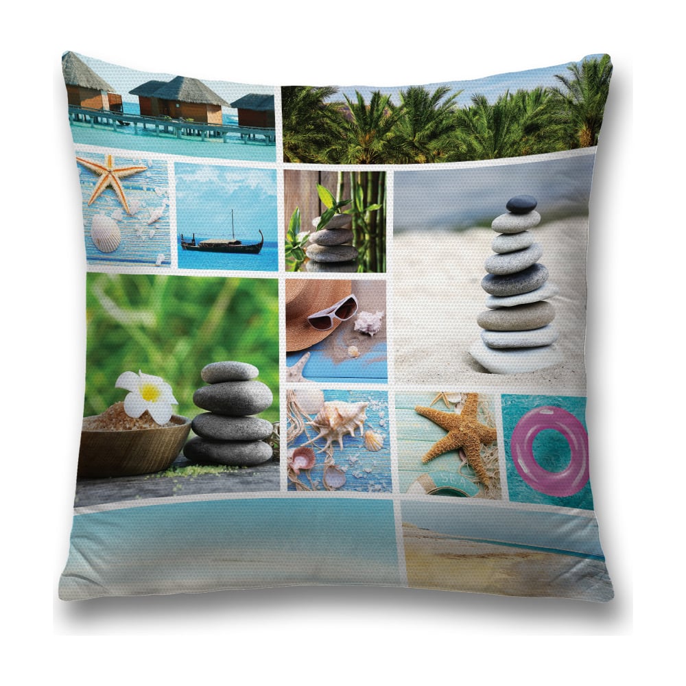 Изображение товара Декоративная наволочка JoyArty sl_19045 45х45 см с молнией, синий и зеленый