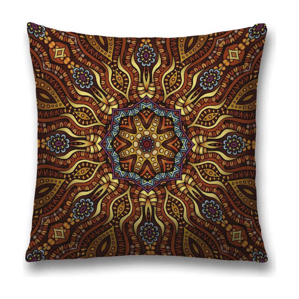 Изображение товара Декоративная наволочка JoyArty sl_33881 45x45 см коричневая желтая