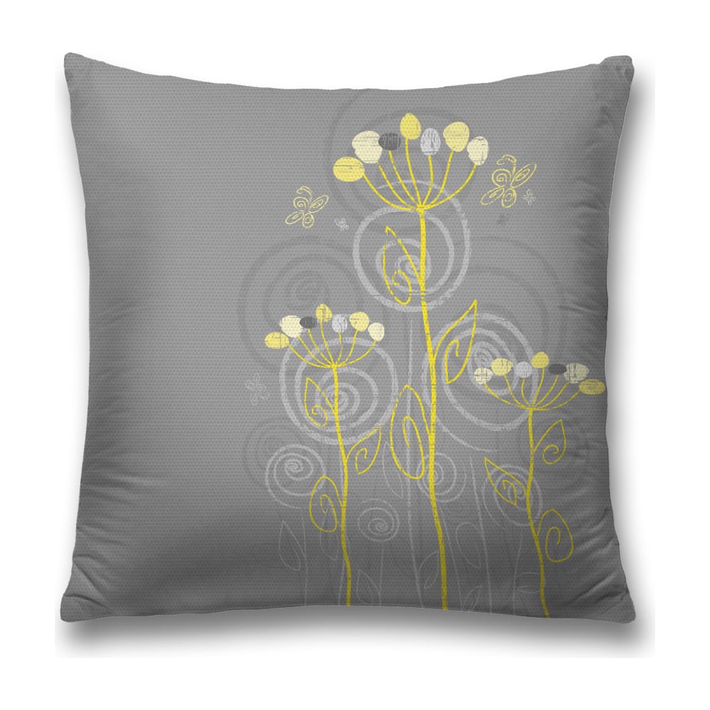Изображение товара Декоративная наволочка JoyArty sl_34696 серый, желтый 45х45 см