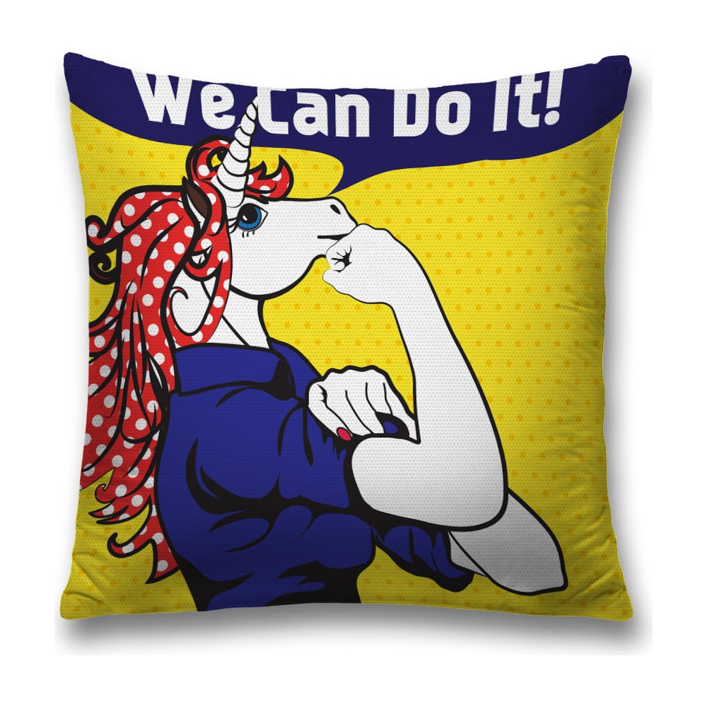 Изображение товара Декоративная наволочка JoyArty 45x45 см яркая с молнией для интерьера