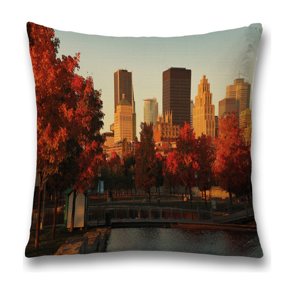 Изображение товара Декоративная наволочка JoyArty sl_38519 45х45 см оранжевая, красная, серая