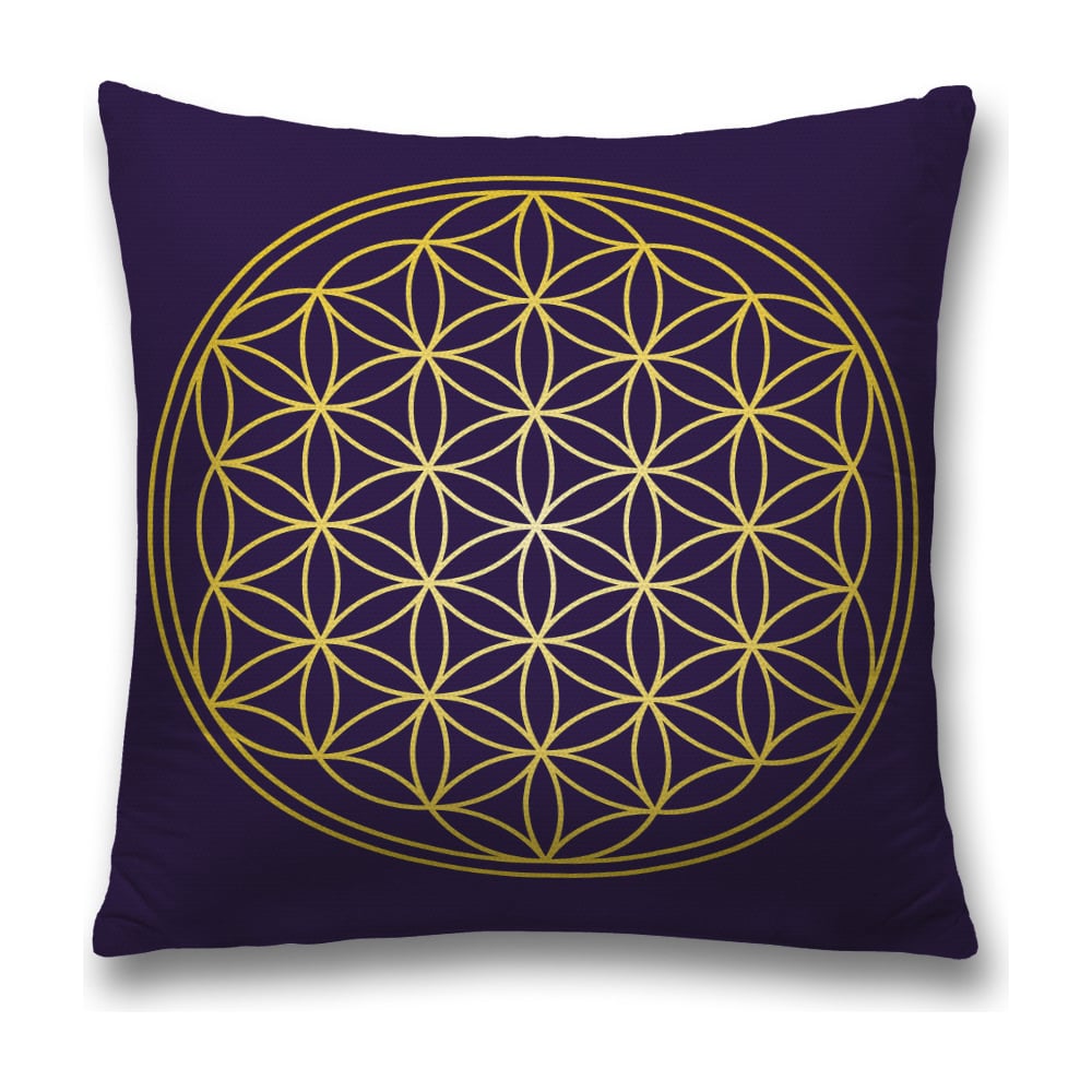 Изображение товара Декоративная наволочка JoyArty sl_28853 фиолетовая и желтая 45х45 см