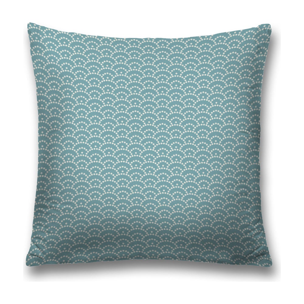 Изображение товара Декоративная наволочка JoyArty 45x45 см бирюзовая и белая