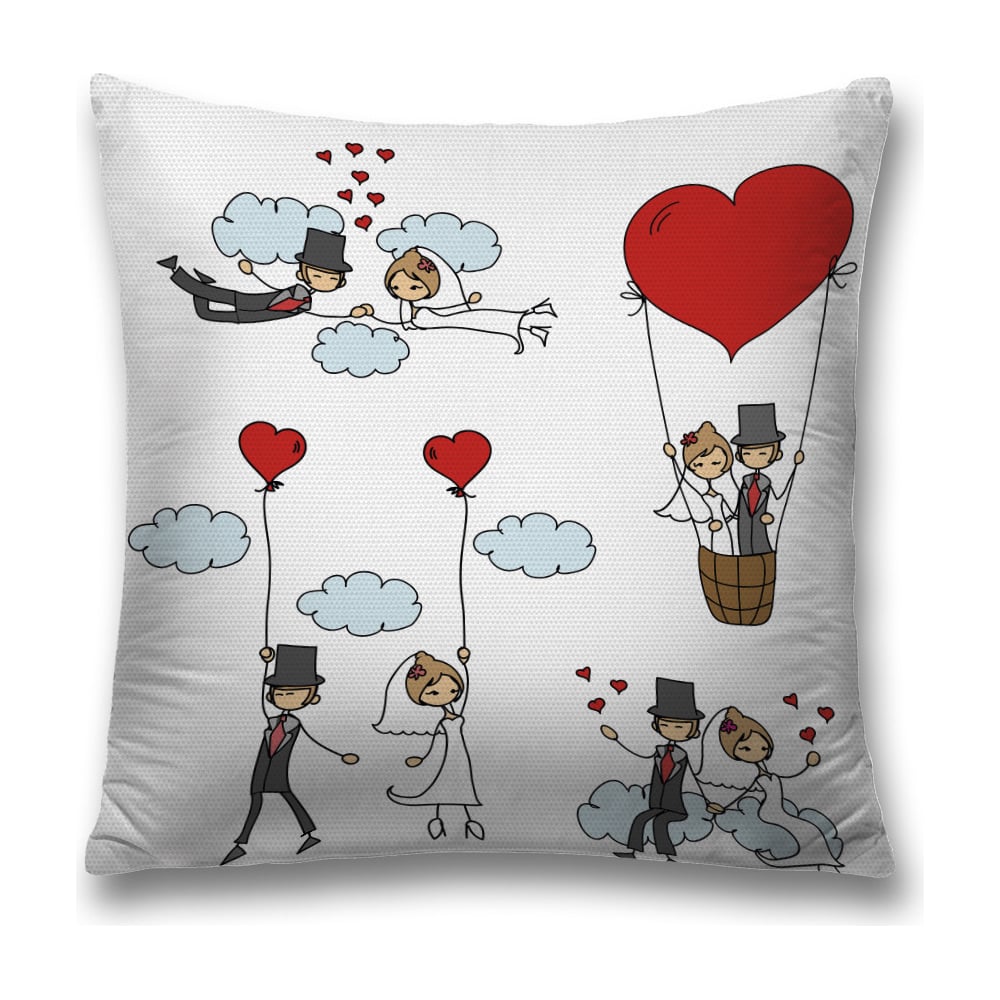 Изображение товара Декоративная наволочка JoyArty 45х45 см с молнией, разнообразные цвета