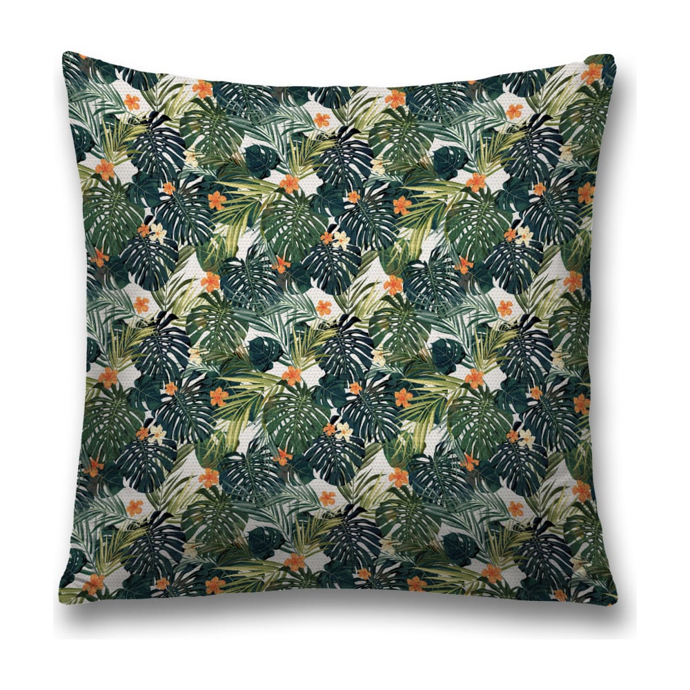 Изображение товара Декоративная наволочка JoyArty 45x45 см полиэстер зеленый оранжевый белый