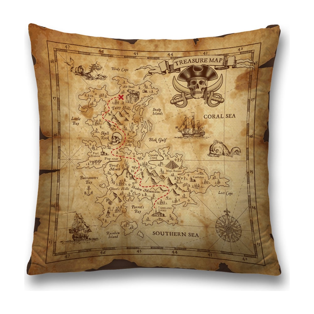 Изображение товара Декоративная наволочка JoyArty 45x45 см с молнией, 3 цвета