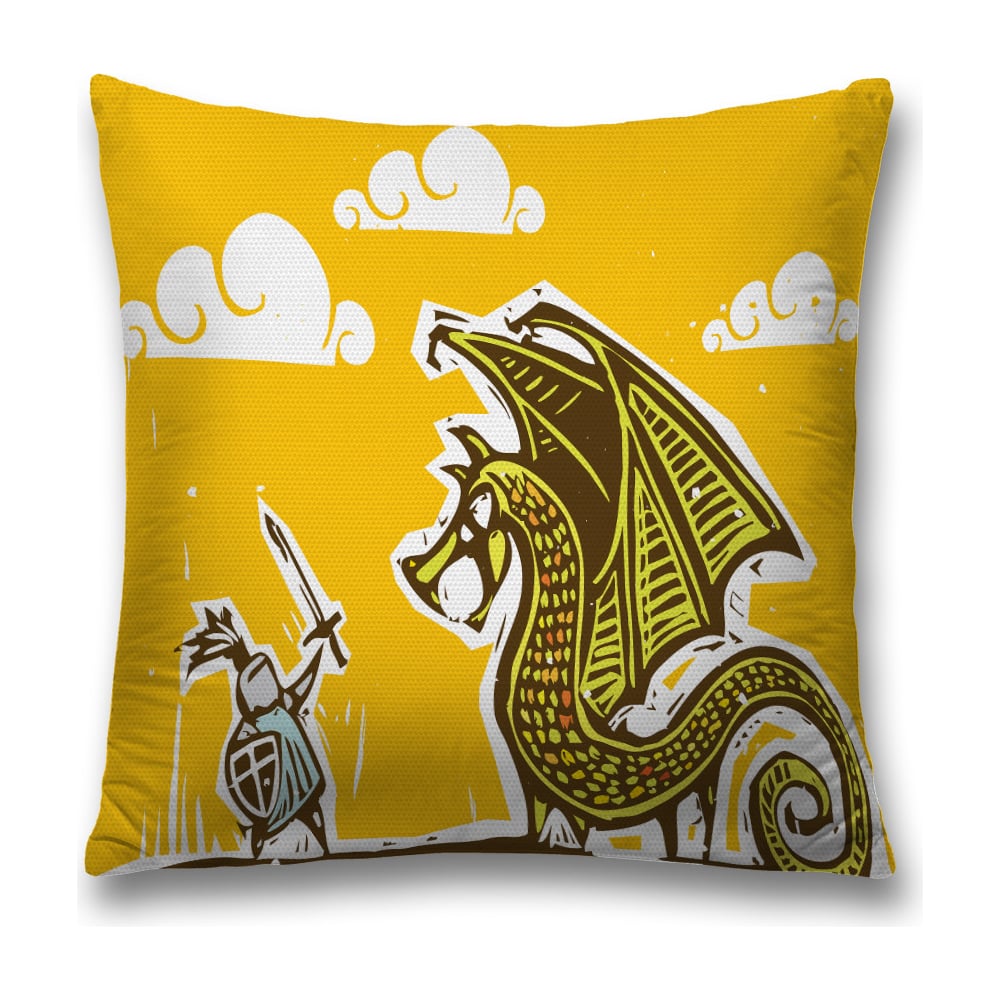 Изображение товара Декоративная наволочка JoyArty 45х45 см, полиэстер, желтый, коричневый, серый