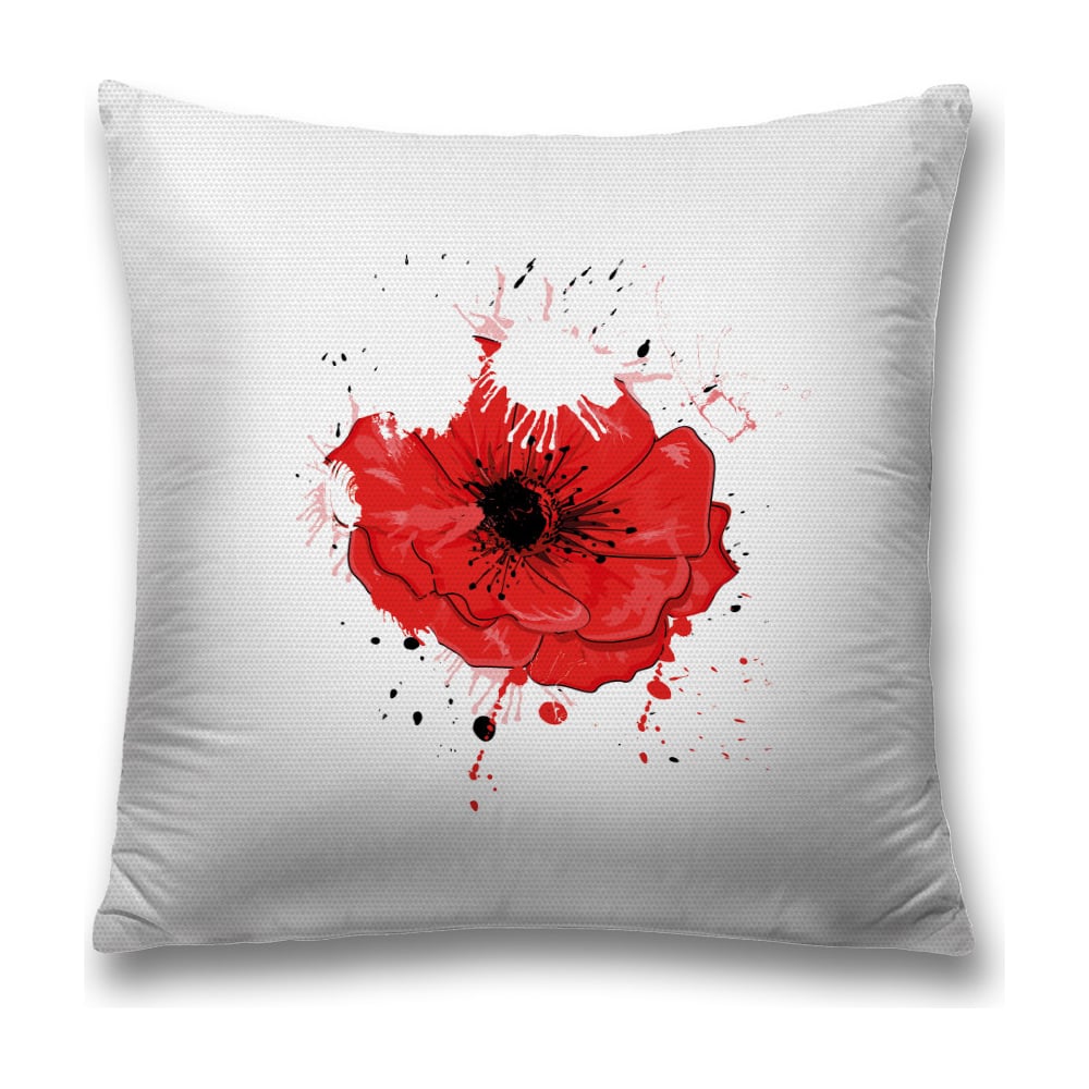 Изображение товара Декоративная наволочка JoyArty sl_53360 черный, красный, серый 45х45 см