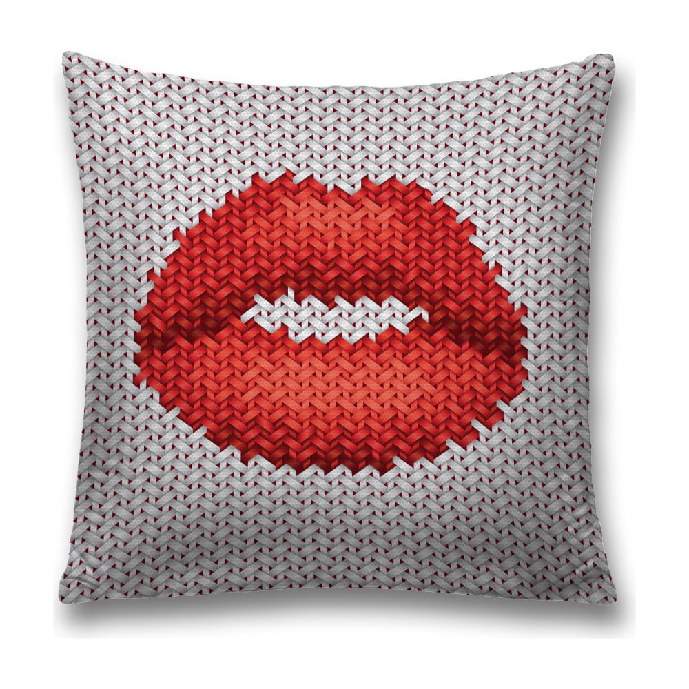 Изображение товара Декоративная наволочка JoyArty sl_17538 красного и серого цвета