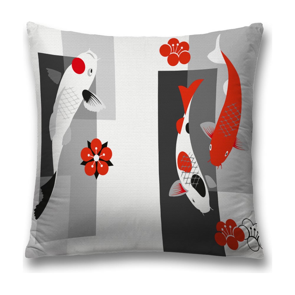 Изображение товара Декоративная наволочка JoyArty 45x45 см, три цвета, молния, полиэстер