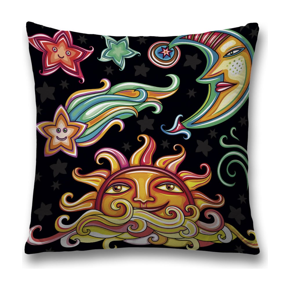 Изображение товара Декоративная наволочка JoyArty sl_35662 45х45 см с молнией яркая ткань