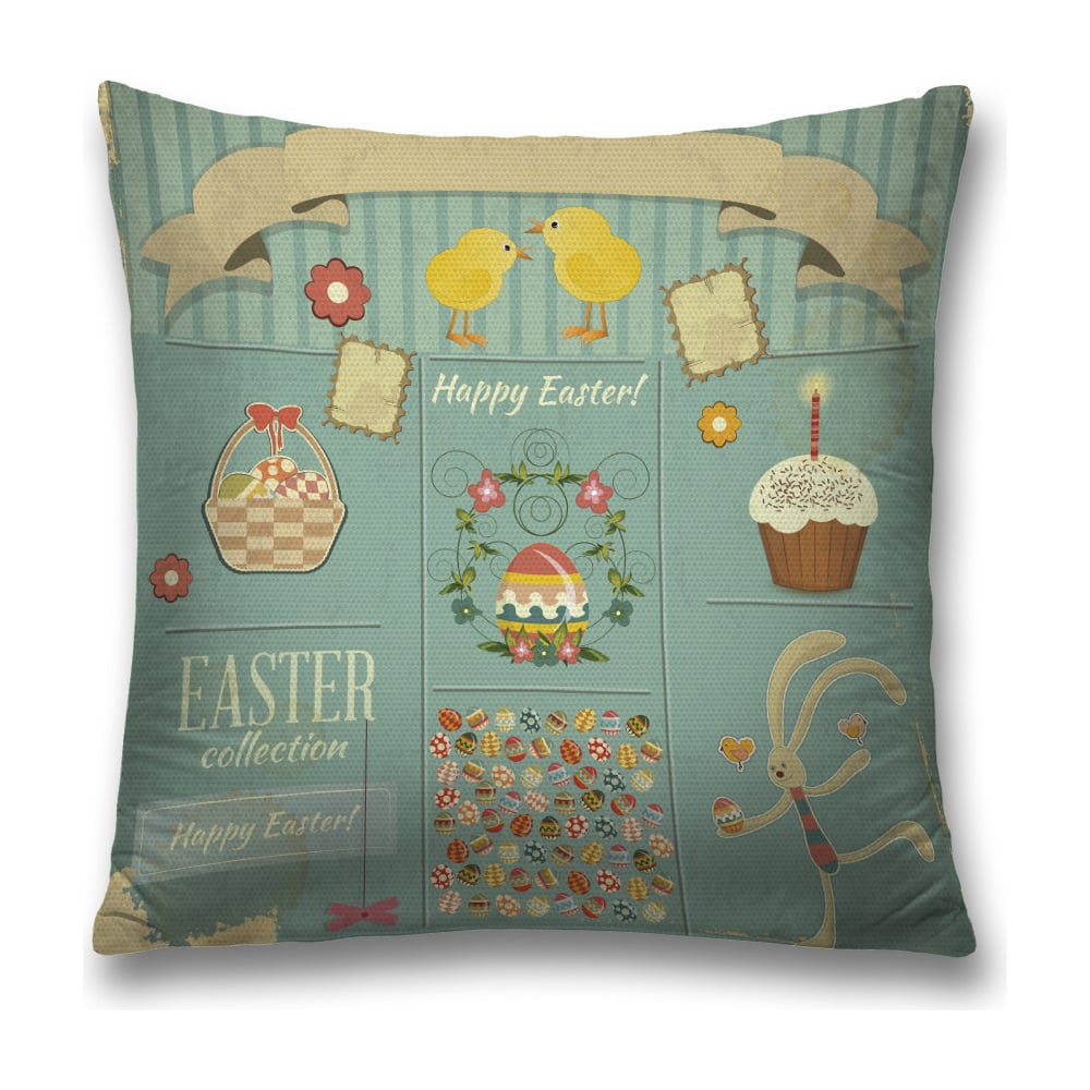 Изображение товара Декоративная наволочка JoyArty 45х45 см из полиэстера с молнией