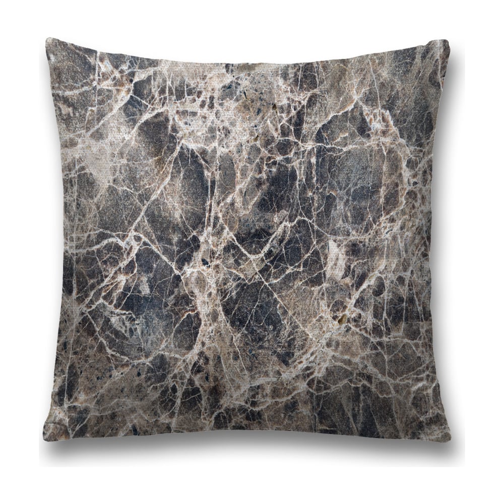 Изображение товара Декоративная наволочка JoyArty 45х45 см полиэстер с молнией серый