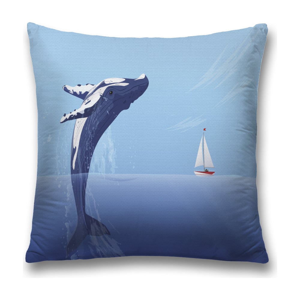 Изображение товара Декоративная наволочка JoyArty sl_33571 синяя и голубая 45х45 см