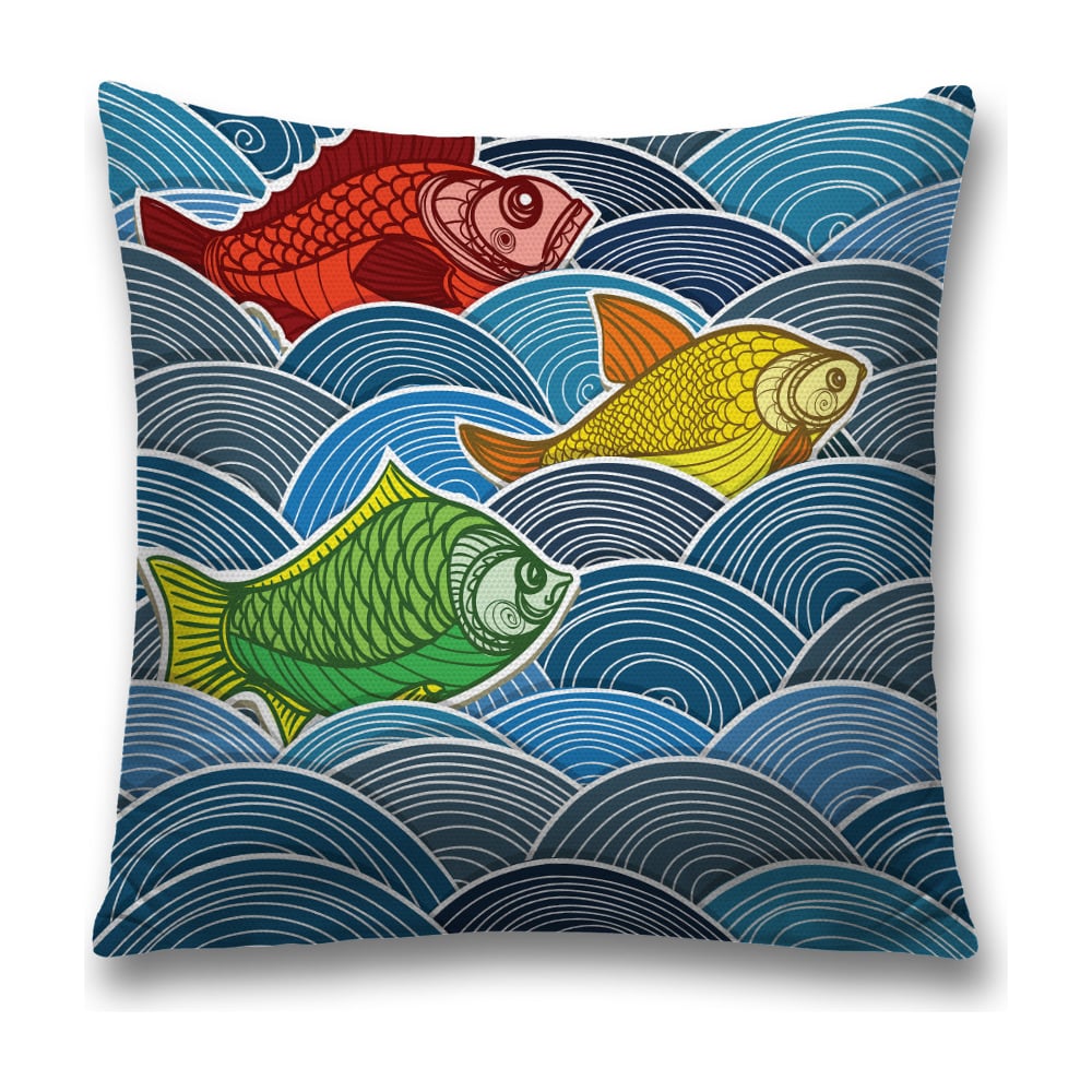 Изображение товара Декоративная наволочка JoyArty sl_20559 красного и зеленого цвета