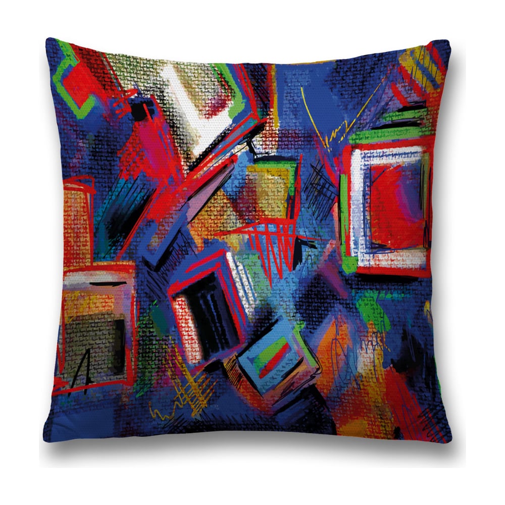 Изображение товара Декоративная наволочка JoyArty 45х45 см с молнией яркие цвета