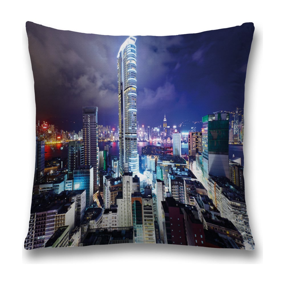 Изображение товара Декоративная наволочка JoyArty 45x45 см полиэстер в 3 цветах со молнией