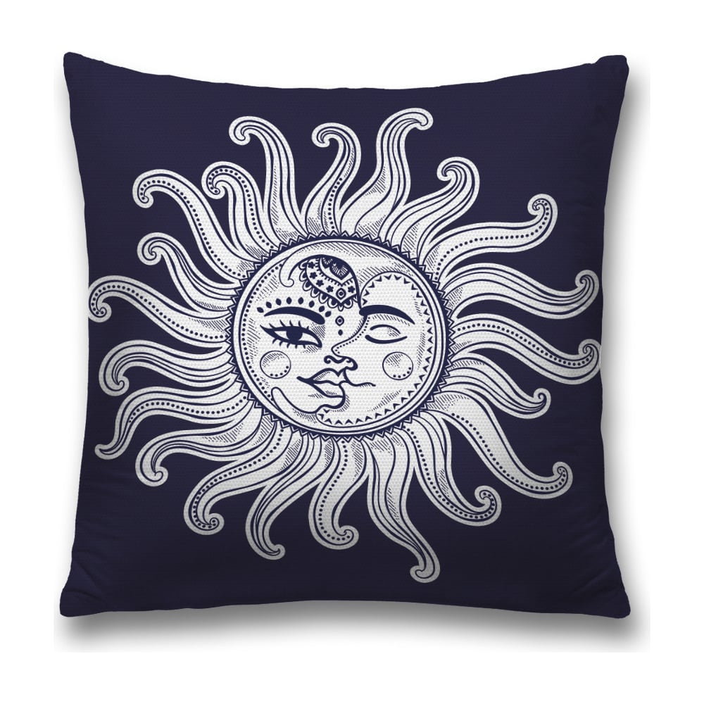 Изображение товара Декоративная наволочка JoyArty 45х45 см из полиэстера серый черный белый