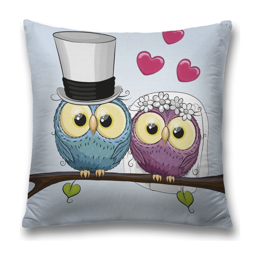 Изображение товара Декоративная наволочка JoyArty 45х45 см с молнией из полиэстера