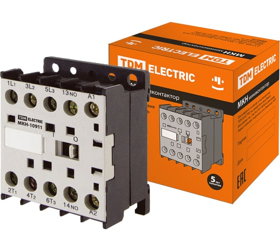 Изображение товара Миниконтактор TDM ELECTRIC МКН-10911 9А 400В 1НЗ SQ0736-0018