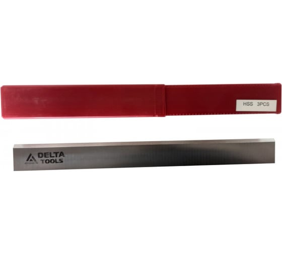 Изображение товара Нож быстрорежущая сталь HSS18% 430x25x3 мм, 3 шт Deltatools 06-0010