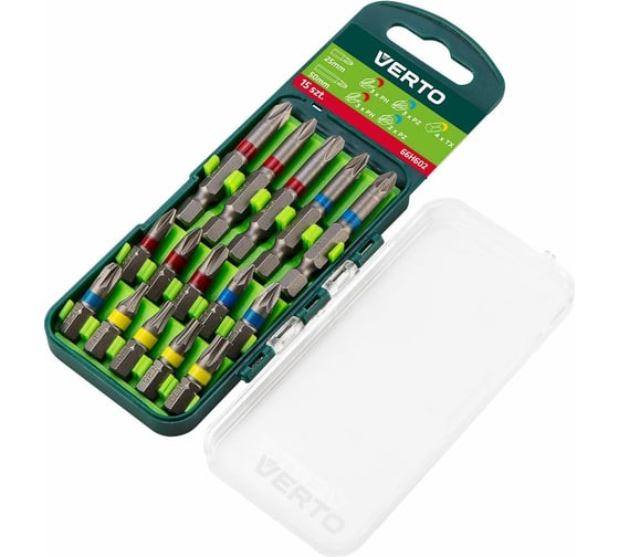 Изображение товара Набор бит 15 шт, 25/50 мм VERTO 66H602