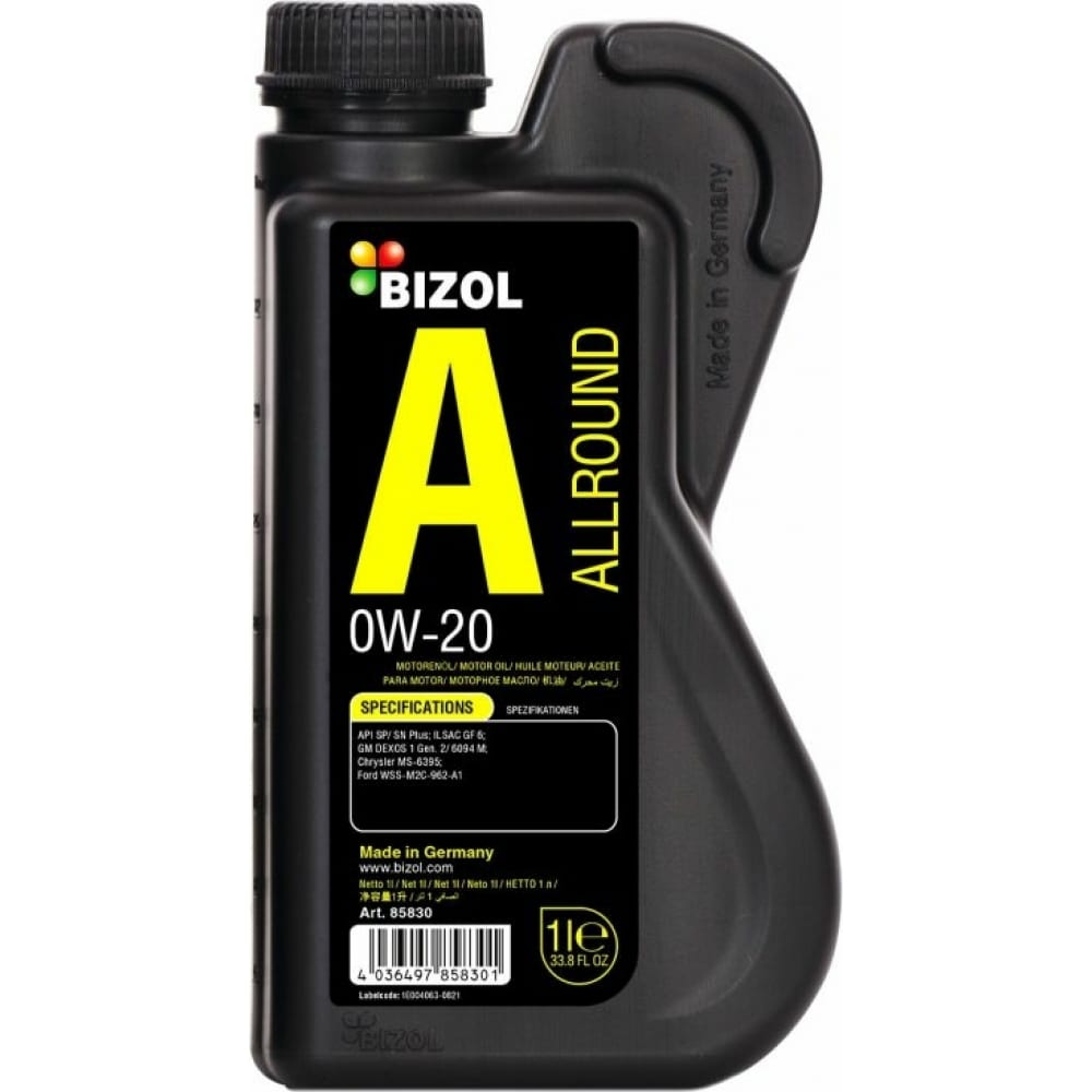 НС-синтетическое моторное масло Bizol 85720 bizol нс синт мот масло technology 5w 20 sn c5 1л