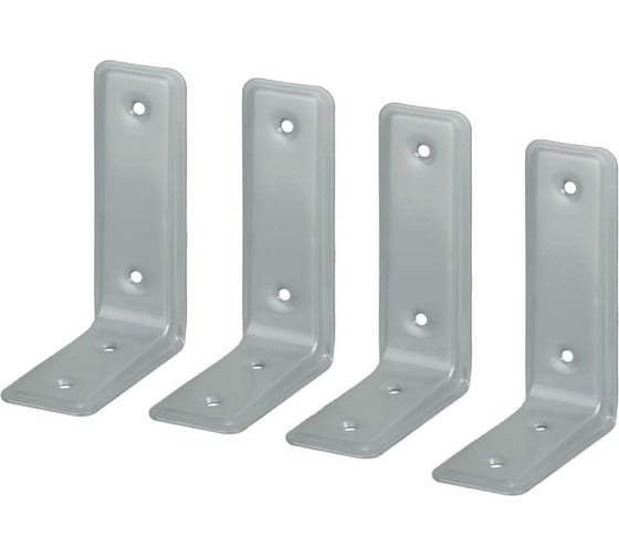 Изображение товара Мебельный усиленный уголок Левша 115x80x40, серебро, 4 шт. У8-5210.С