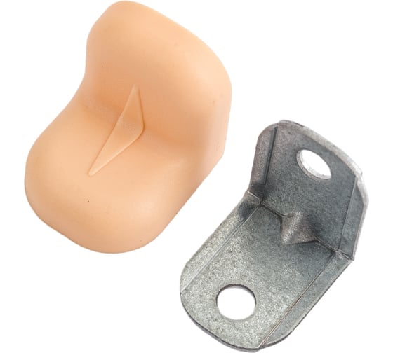 Изображение товара Мебельный уголок с декоративной накладкой Левша 20х20, бежевый, 4 шт. У8-5129.Беж