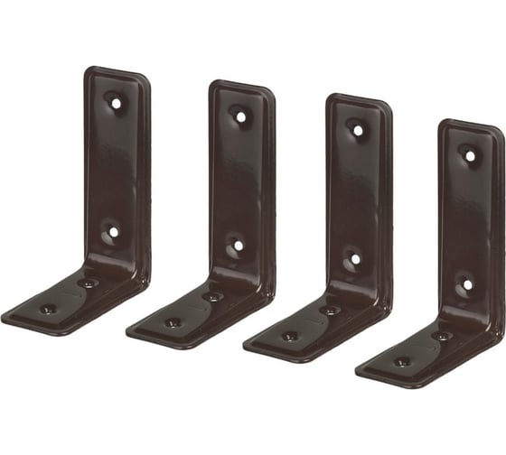 Изображение товара Мебельный усиленный уголок Левша 115x80x40, коричневый, 4 шт. У8-5210.К