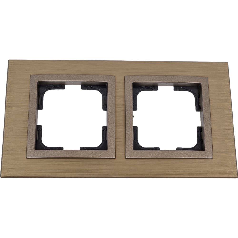 Изображение товара Рамка Mono Electric 2-постовая STYLE ALUMINIUM бронза 107-810000-161