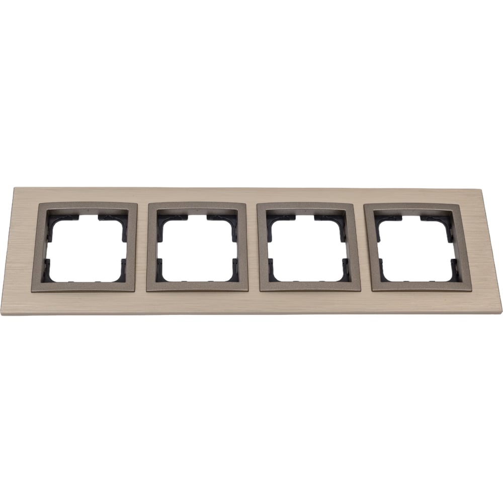 Изображение товара Рамка Mono Electric 4-постовая STYLE ALUMINIUM бронза 107-810000-163