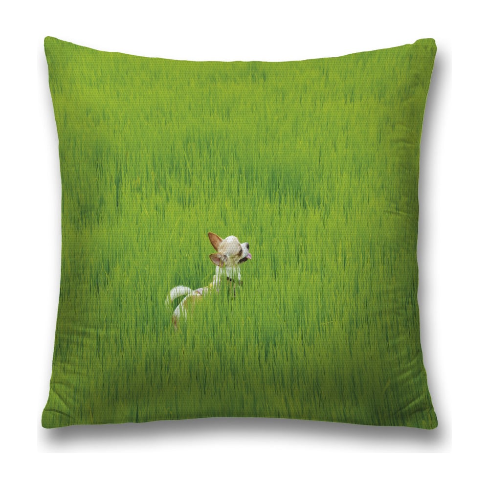 Изображение товара Декоративная наволочка JoyArty sl_32671 зеленая, хаки, розовая