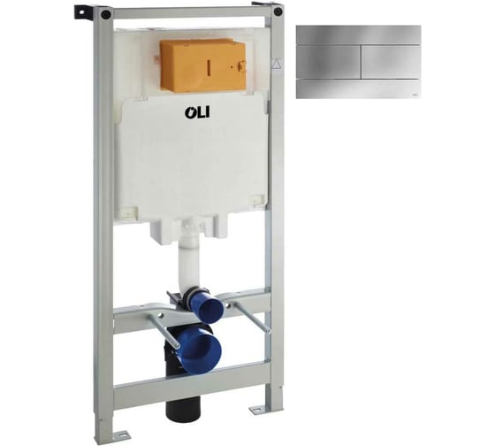 Изображение товара Инсталляция OLI 80 500х1150х120 мм, механическая + панель слива SLIM хром глянец 300572mSl00