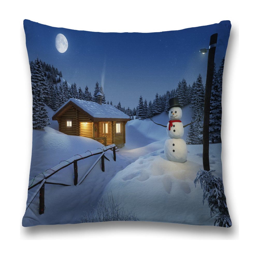 Изображение товара Декоративная наволочка JoyArty 45x45 см синяя и желтая с молнией