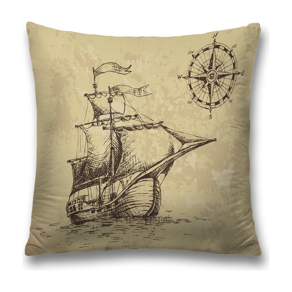 Изображение товара Декоративная наволочка JoyArty 45х45 см, молния, полиэстер, 3 цвета