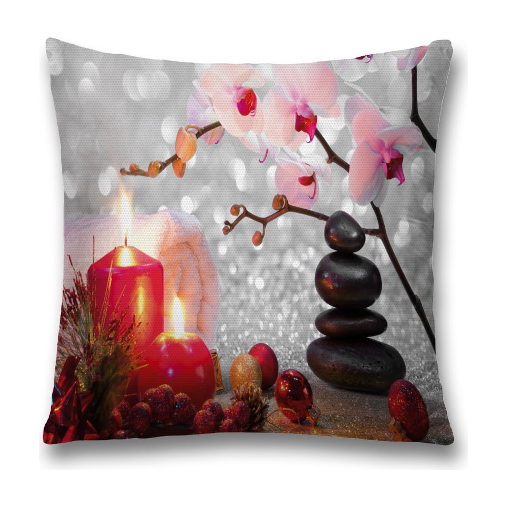 Изображение товара Декоративная наволочка JoyArty sl_21875 45х45 см серый, розовый