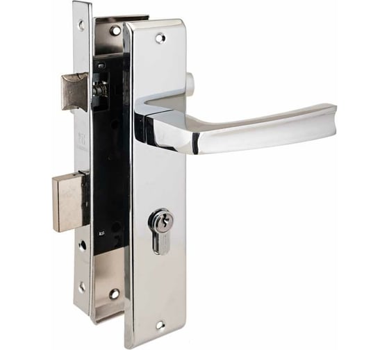 Изображение товара Врезной замок с ручками Аллюр АРТ ЗВ4-70.09 CP хром 10165