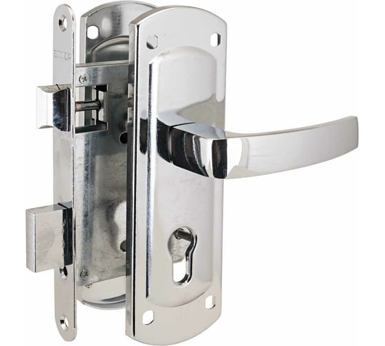 Изображение товара Врезной замок с ручками Аллюр ЗВ4-1/58A CP хром 7161