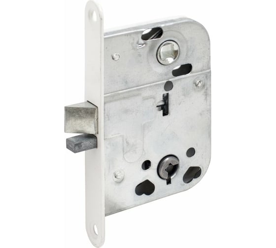 Изображение товара Защёлка с фиксатором Аллюр 2014 WW белый, для финских дверей 14363