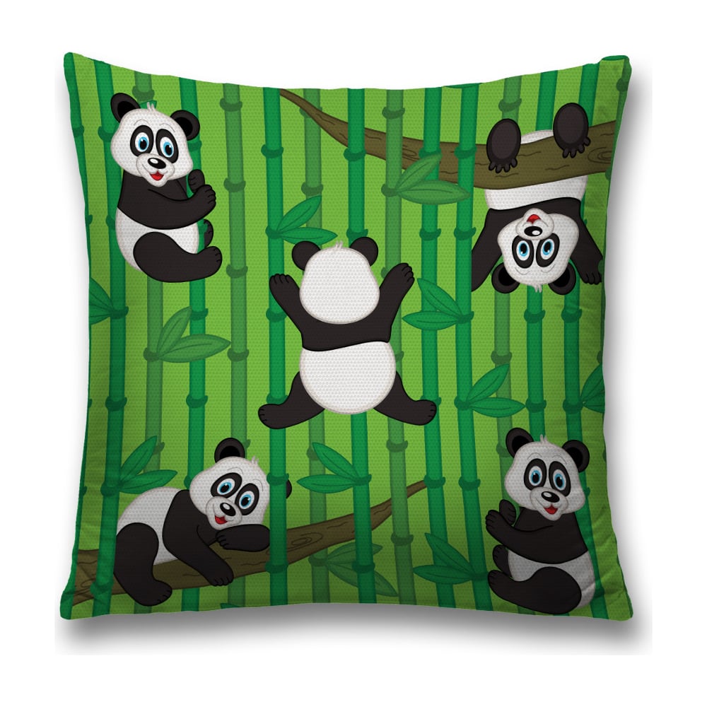 Изображение товара Декоративная наволочка JoyArty 45х45 см полиэстер зеленый салатовый черный