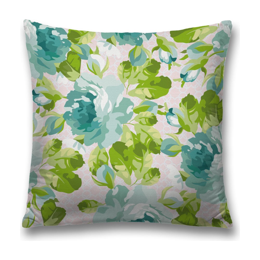 Изображение товара Декоративная наволочка JoyArty sl_35855 голубая и зеленая 45x45 см
