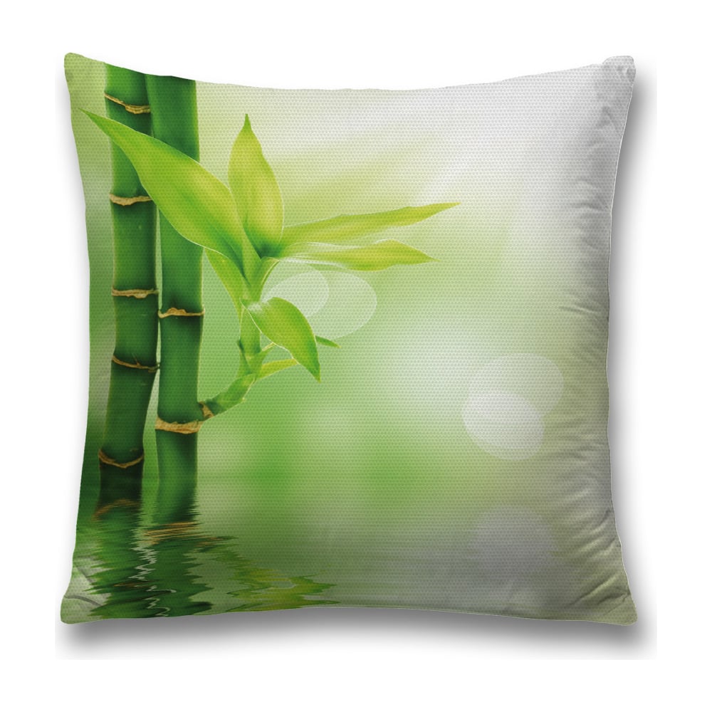 Изображение товара Декоративная наволочка JoyArty sl_38878 темно-зеленого цвета