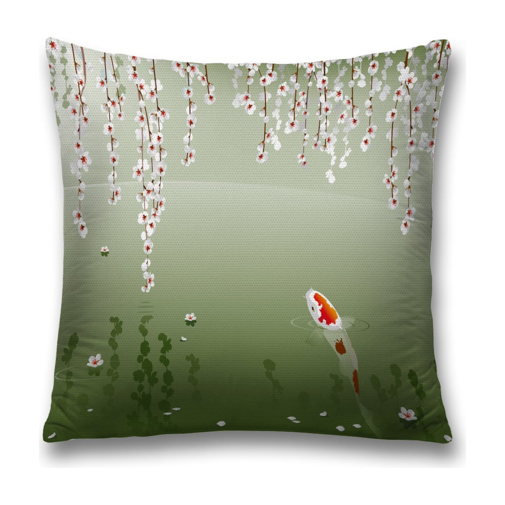 Изображение товара Декоративная наволочка JoyArty sl_38747 45х45 см полиэстер оливковый красный зеленый