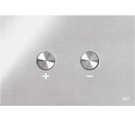 Изображение товара Пневматическая двойная панель OLI BLINK сталь, глянцевый хром, антивандальная 93399