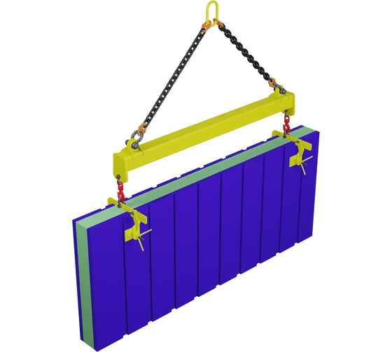 Изображение товара Комплект приспособлений для мягких панелей САМСОН КГП 01 0,5т L=4м с ЗСТу-0,25-50-250 080100042256