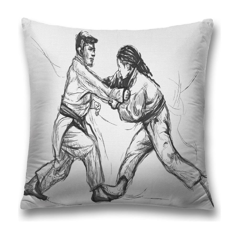 Изображение товара Декоративная наволочка JoyArty sl_32938 45х45 см серый черный белый