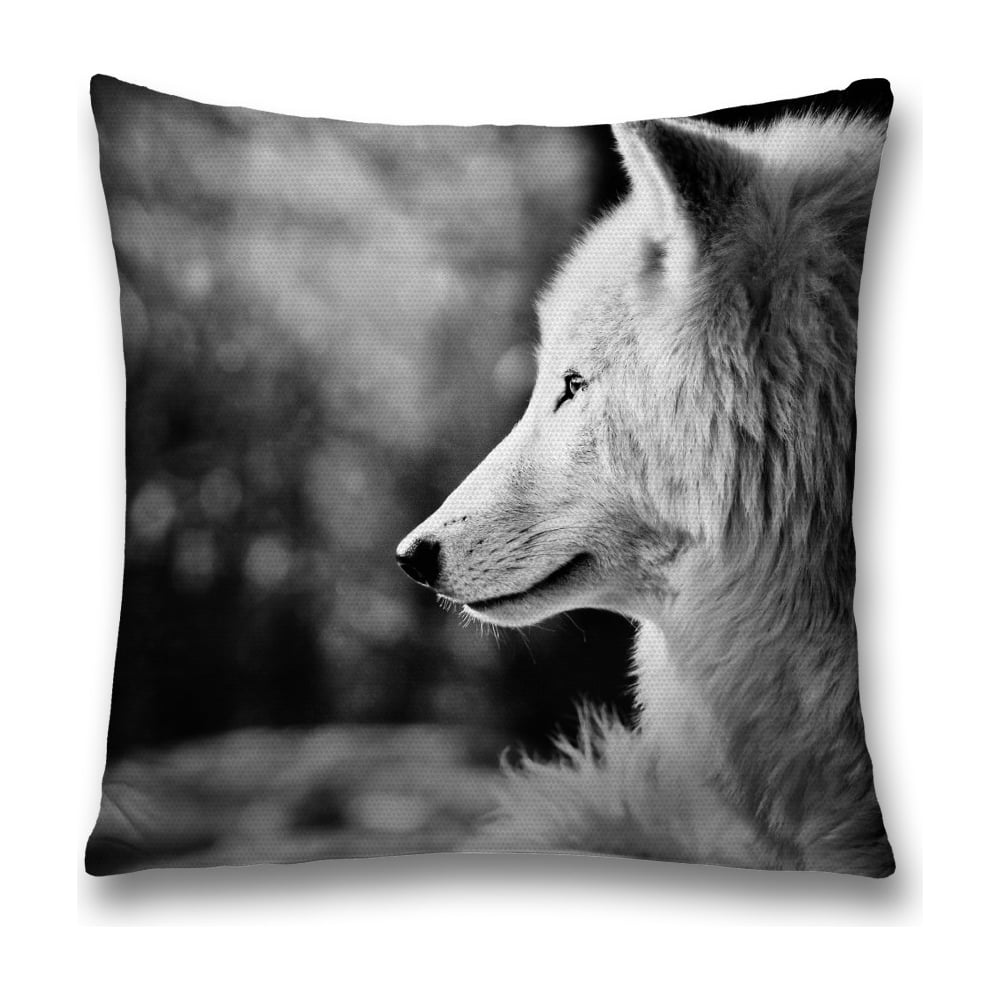 Изображение товара Декоративная наволочка JoyArty 45x45 см серый, черный, белый полиэстер молния